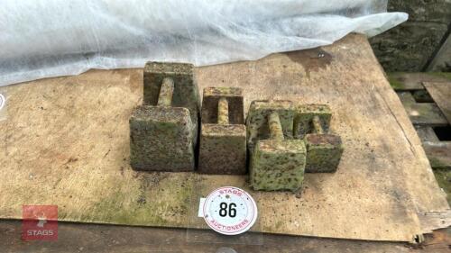 4 VINTAGE WEIGHTS