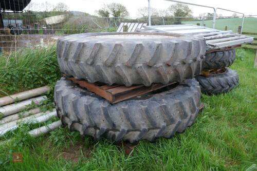 2 STOCKS ROW CROP REAR WHEEL & TYRES