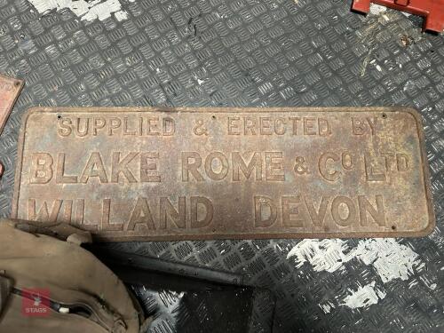 BLAKE ROMETCO VINTAGE CAST SIGN