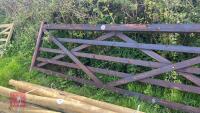 12' CREOSOTE WOODEN GATE - 3
