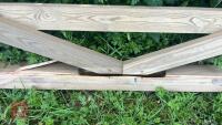 15' WOODEN GATE - 6