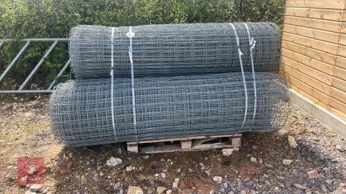 3 ROLLS OF 6' 8'' STOCK NETTING
