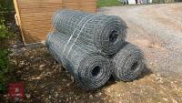 3 ROLLS OF 6' 8'' STOCK NETTING - 4