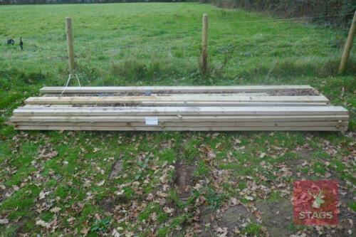 24 LENGTHS OF 6"X 2" TIMBER