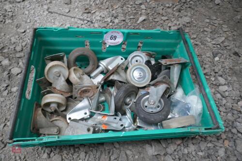 LARGE QTY OF CASTER WHEELS