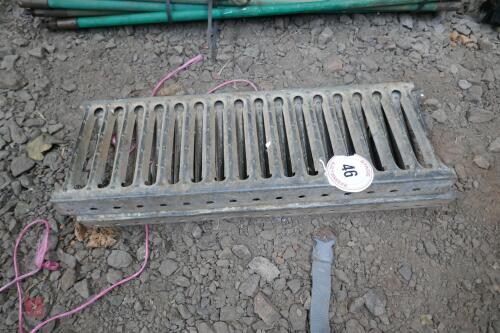 2 2' X 9'' GALVANISED DRAIN COVERS (46)