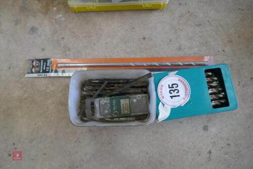 LARGE QTY OF DRILL BITS (135)