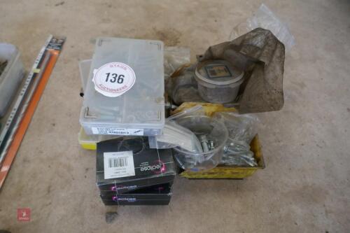 QTY OF NUTS, BOLTS, SCREWS & FIXINGS