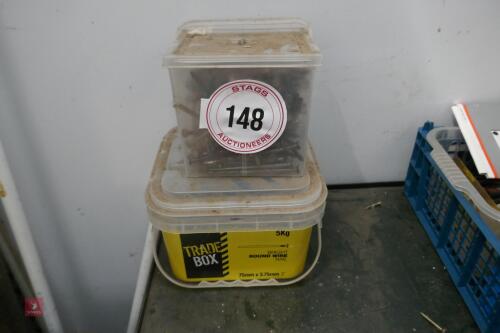 2 TUBS OF NAILS (148)
