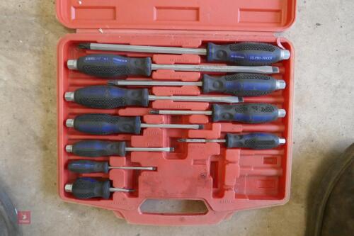 US PRO SCREWDRIVER SET & CASE (163)