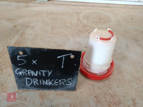 5 GRAVITY DRINKERS