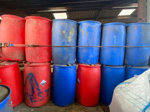 5 200L PLASTIC DRUMS