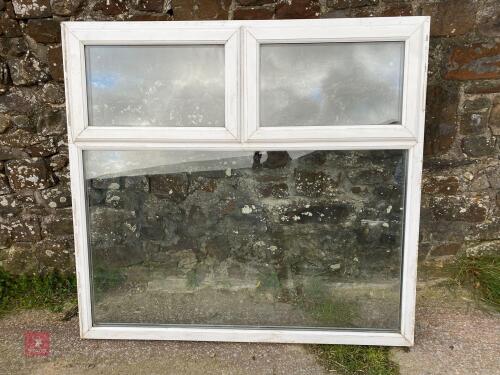APPROX 5'5'' X 5' WHITE PVC WINDOW