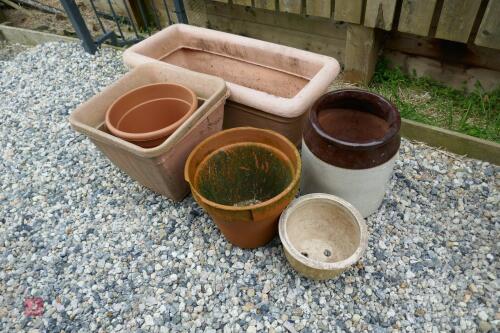 6 MIXED GARDEN POTS