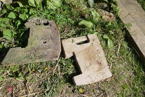 3 MIXED TRACTOR FRONT WEIGHTS
