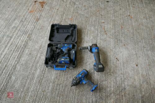 DRAPER STORM FORCE 20V CORDLESS SET