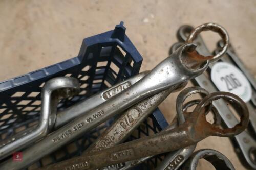 QTY OF IMPERIAL RING END SPANNERS (203)