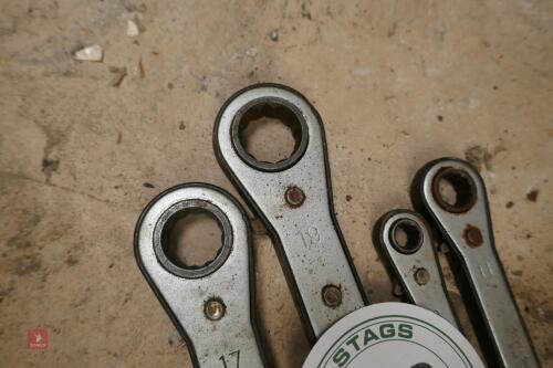 4 DRAPER RATCHET SPANNERS (206)