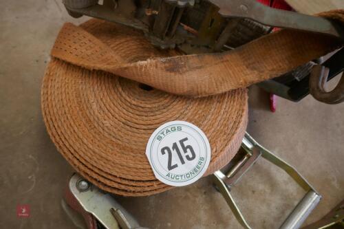 QTY OF RATCHETS AND STRAPS (215)