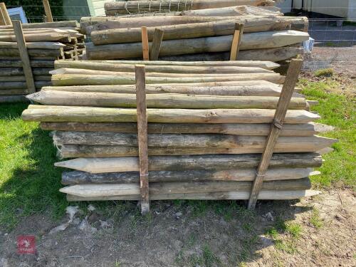 APPROX 80 ASSORTED FENCING STAKES