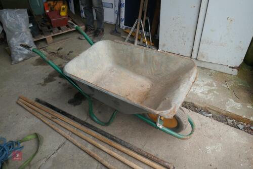 120L GALVANISED WHEEL BARROW