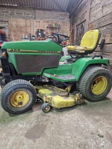 JOHN DEERE 455 DIESEL RIDE-ON MOWER S/R