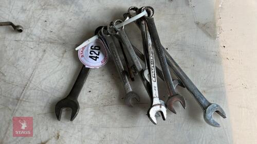 10 ASSORTED SPANNERS
