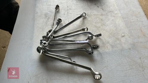 10 ASSORTED RING SPANNERS