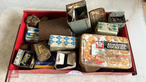 BOX OF FIXINGS/ FITTINGS ETC