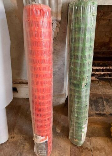 2 ROLLS OF 1X50M SAFETY BARRIER FENCE
