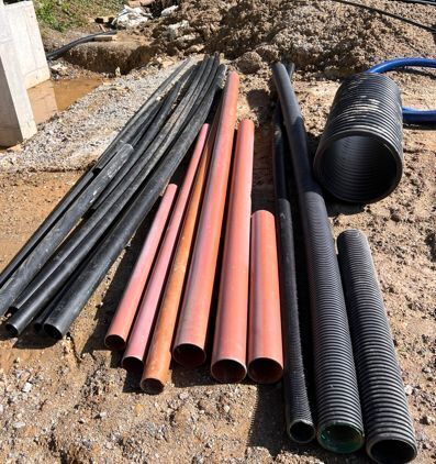 SELECTION OF DRAINAGE PIPES