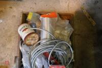 LARGE BOX OF WORKSHOP CONSUMABLES - 10