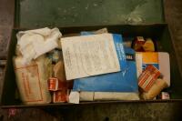 METAL BOX FULL OF FIRST AID EQUIPMENT - 3