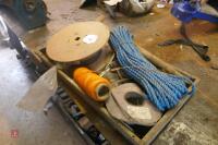 TRAY OF ROPE, ELECTRIC WIRE ETC - 3