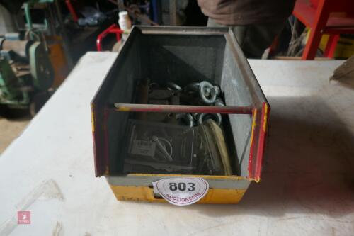 TUB OF LYNCH PINS, TRAILER TIE DOWN EYES