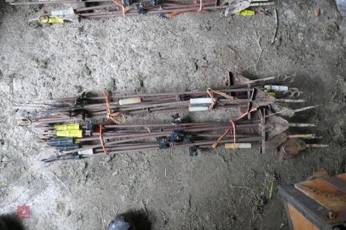 20 METAL ELECTRIC FENCE STAKES