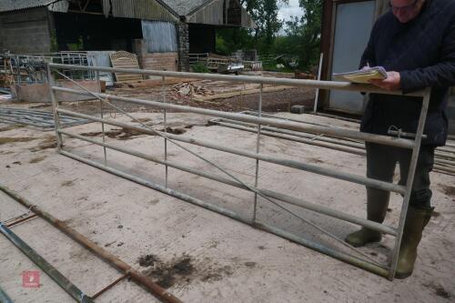 13' GALVANISED YARD GATE (MARKED B)