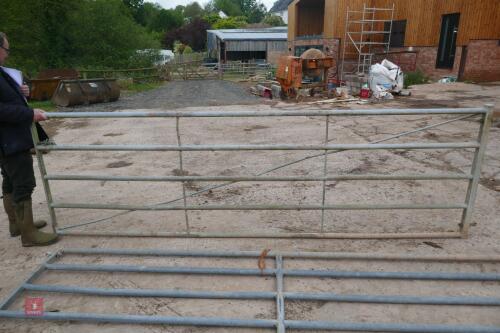 12' GALVANISED YARD GATE (MARKED E)