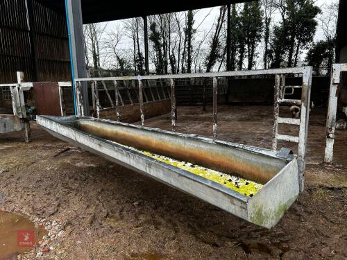 14' 6'' CATTLE FEED BARRIER & TROUGH (14