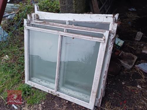 5 PAINTED TIMBER WINDOWS