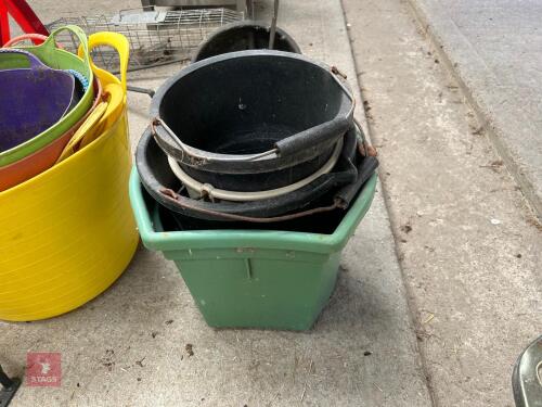 4 PLASTIC BUCKETS