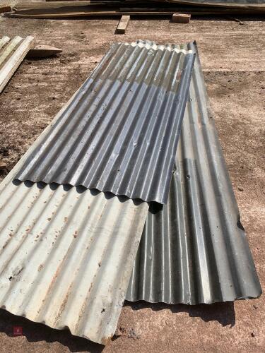 3 LARGE SHEETS CORRUGATED IRON