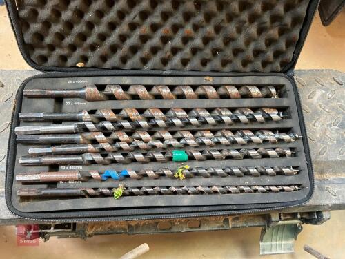 ERBAUER AUGER BITS /TOOLBOX AND CONTENTS