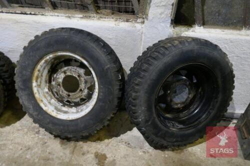 2 LAND ROVER/TRAILER TYRES & RIMS