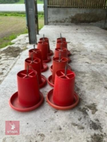 10 MINOLA POULTRY FEEDERS