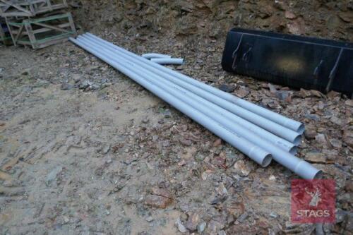 5 GREY CABLE DUCT PIPES