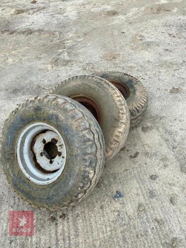 3 TRAILER TYRES 11.5/80-15.3