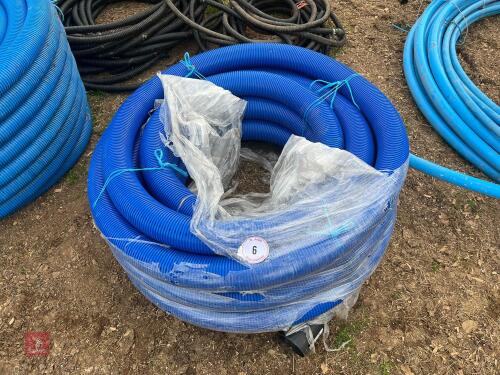 LARGE ROLL OF 4'' PERFORATED PIPE (6)