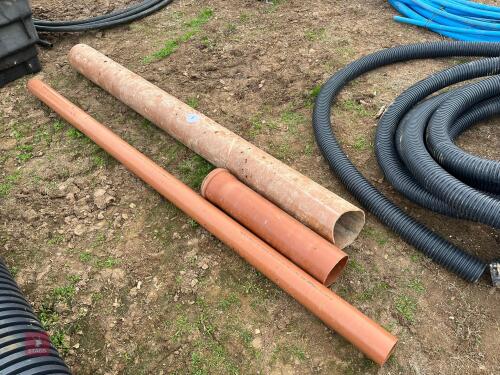 VARIOUS LENGTHS OF DRAINAGE PIPE (9)