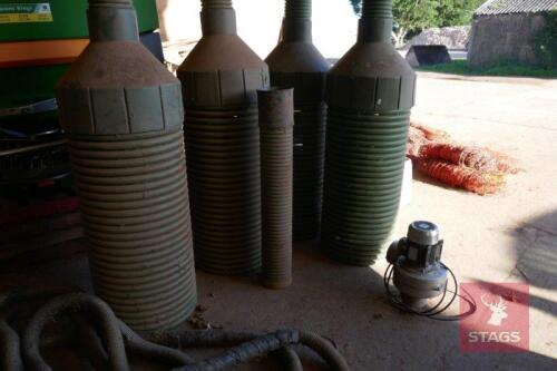 5 GRAIN DRYING PEDESTALS & ELECTRIC FANS
